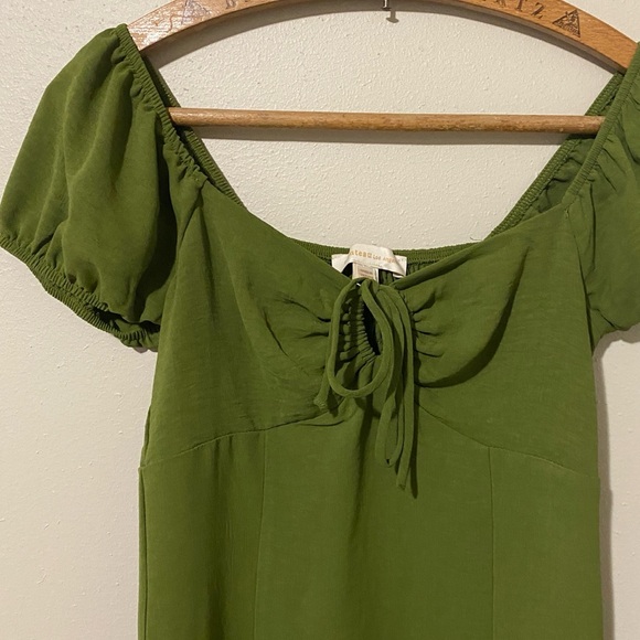 Monteau Milkmaid Keyhole MIDI Dress - Small - Picture 3 of 8